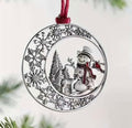 Luminosity Designs Ltd - Metal Snowman Tree Decoration - Luminosity Designs Ltd