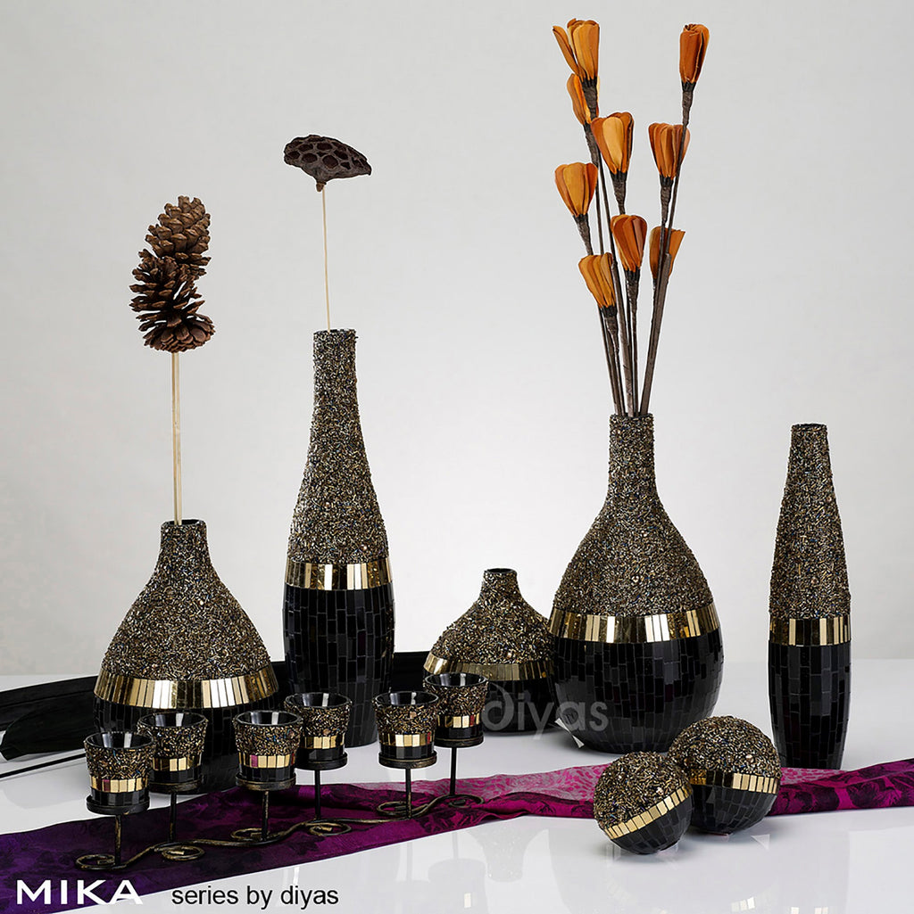 Diyas Home - Mika Mosaic Vase - Small - Luminosity Designs Ltd