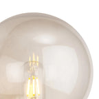 inspired - Milo Globe Wall Lamp With PIR Sensor, 1 x E27, IP54, Polycarbonate Construction, Corrosion Resistant - Luminosity Designs Ltd