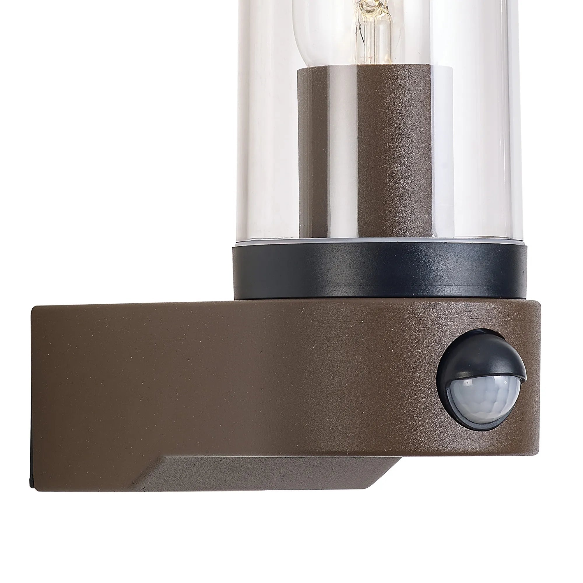 inspired - Milo Tubular Wall Lamp With PIR Sensor, 1 x E27, IP54, Polycarbonate Construction, Corrosion Resistant - Luminosity Designs Ltd