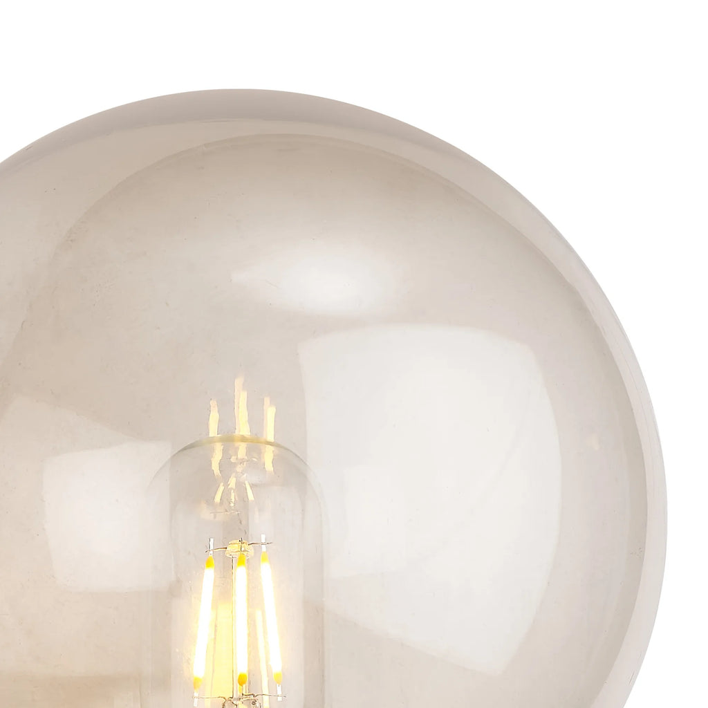 Milo Globe Wall Lamp With PIR Sensor, 1 x E27, IP54, Polycarbonate Construction, Corrosion Resistant