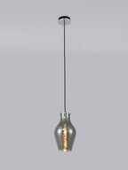Luminosity Designs Ltd - Minimalist Pendant with Braided Cable, 17cm Round, 1 x E27 - Luminosity Designs Ltd
