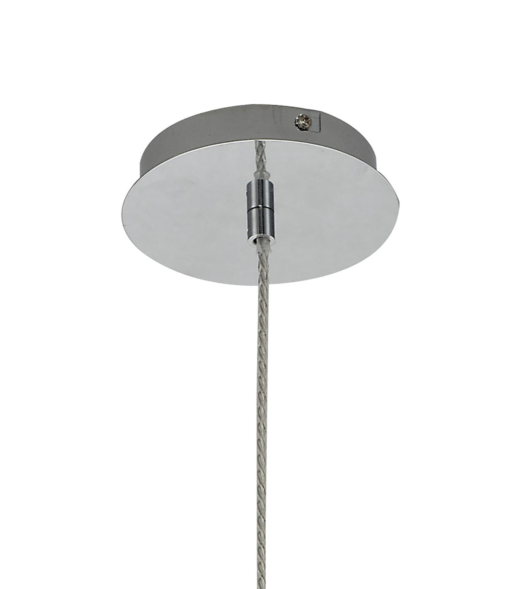 Luminosity Designs Ltd - Minimalist Pendant with Braided Cable, 17cm Round, 1 x E27 - Luminosity Designs Ltd