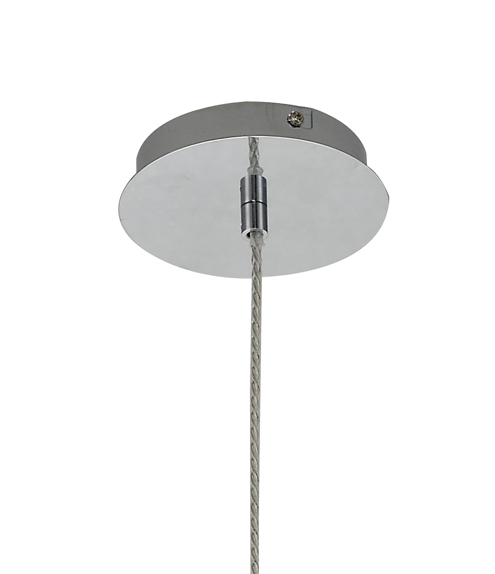 Luminosity Designs Ltd - Minimalist Pendant with Braided Cable, 17cm Round, 1 x E27 - Luminosity Designs Ltd