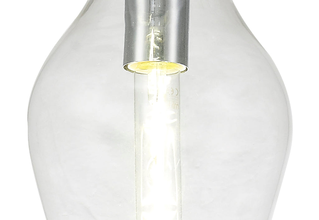 Luminosity Designs Ltd - Minimalist Pendant with Braided Cable, 17cm Round, 1 x E27 - Luminosity Designs Ltd
