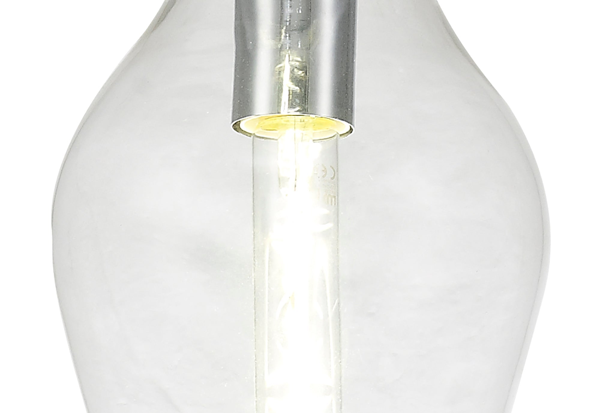 Luminosity Designs Ltd - Minimalist Pendant with Braided Cable, 17cm Round, 1 x E27 - Luminosity Designs Ltd