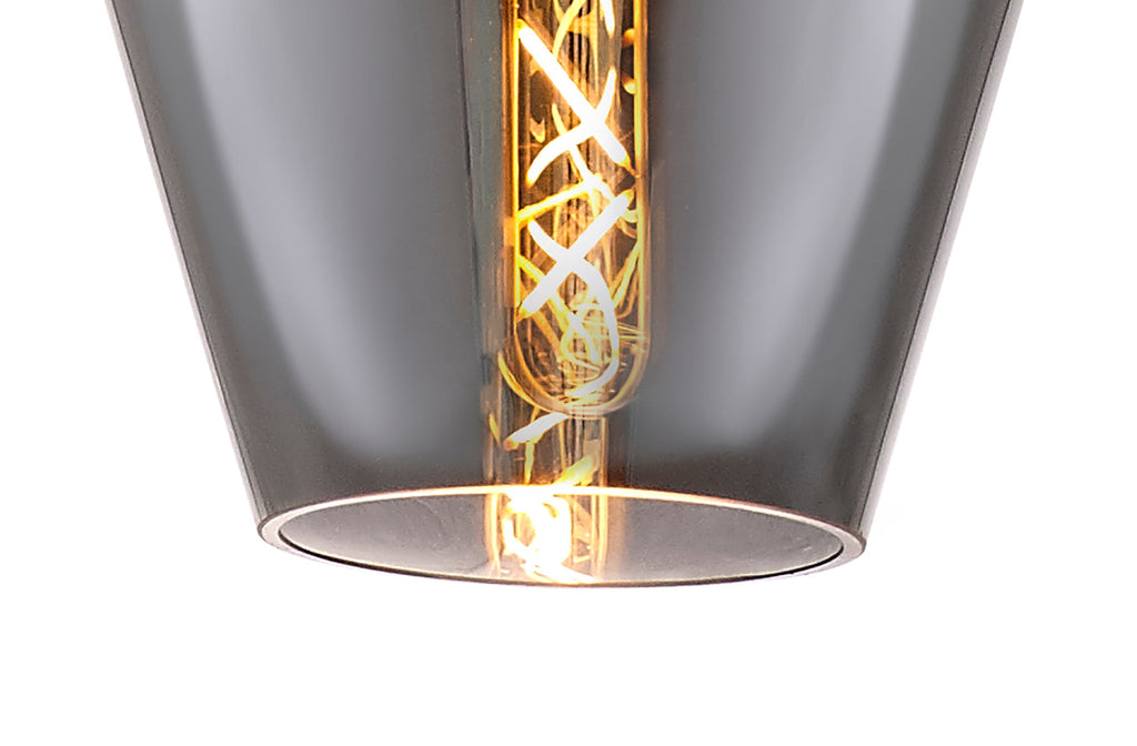Luminosity Designs Ltd - Minimalist Pendant with Braided Cable, 17cm Round, 1 x E27 - Luminosity Designs Ltd