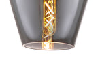 Luminosity Designs Ltd - Minimalist Pendant with Braided Cable, 17cm Round, 1 x E27 - Luminosity Designs Ltd