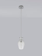 Luminosity Designs Ltd - Minimalist Pendant with Braided Cable, 17cm Round, 1 x E27 - Luminosity Designs Ltd