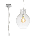 Luminosity Designs Ltd - Minimalist Pendant with Braided Cable 28cm Round, 1 x E27 - Luminosity Designs Ltd