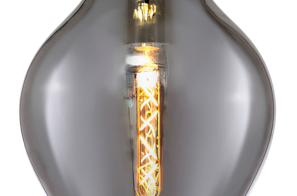 Luminosity Designs Ltd - Minimalist Pendant with Braided Cable 28cm Round, 1 x E27 - Luminosity Designs Ltd