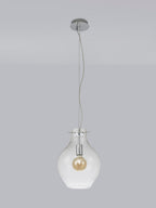 Luminosity Designs Ltd - Minimalist Pendant with Braided Cable 28cm Round, 1 x E27 - Luminosity Designs Ltd
