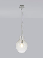 Luminosity Designs Ltd - Minimalist Pendant with Braided Cable 28cm Round, 1 x E27 - Luminosity Designs Ltd