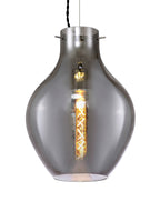 Luminosity Designs Ltd - Minimalist Pendant with Braided Cable 28cm Round, 1 x E27 - Luminosity Designs Ltd