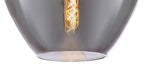 Luminosity Designs Ltd - Minimalist Pendant with Braided Cable 28cm Round, 1 x E27 - Luminosity Designs Ltd