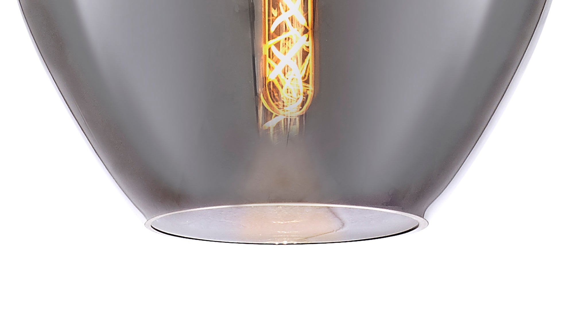Luminosity Designs Ltd - Minimalist Pendant with Braided Cable 28cm Round, 1 x E27 - Luminosity Designs Ltd