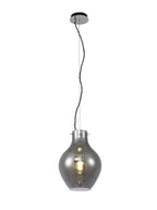 Luminosity Designs Ltd - Minimalist Pendant with Braided Cable 28cm Round, 1 x E27 - Luminosity Designs Ltd