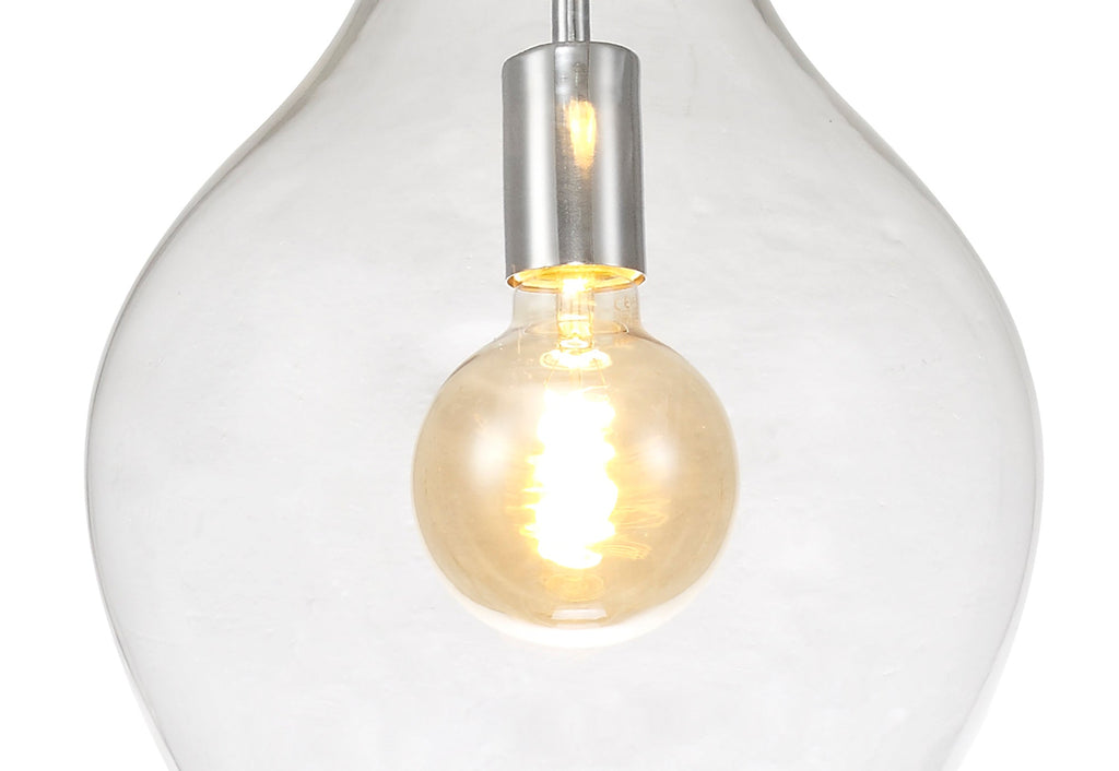Luminosity Designs Ltd - Minimalist Pendant with Braided Cable 28cm Round, 1 x E27 - Luminosity Designs Ltd