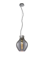 Luminosity Designs Ltd - Minimalist Pendant with Braided Cable 28cm Round, 1 x E27 - Luminosity Designs Ltd
