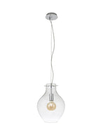 Luminosity Designs Ltd - Minimalist Pendant with Braided Cable 28cm Round, 1 x E27 - Luminosity Designs Ltd