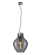 Luminosity Designs Ltd - Minimalist Pendant with Braided Cable, 38cm Round, 1 x E27 - Luminosity Designs Ltd