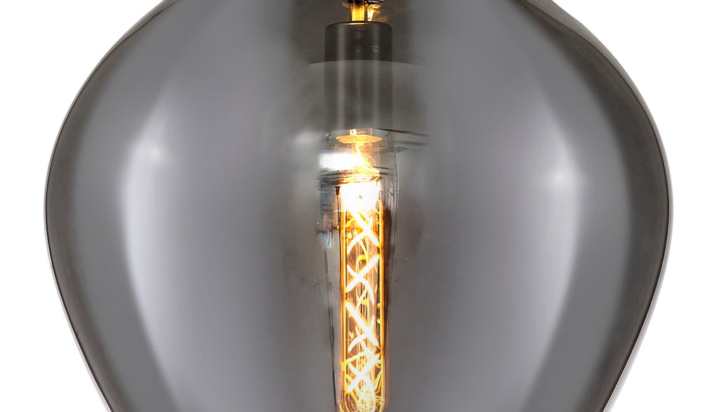 Luminosity Designs Ltd - Minimalist Pendant with Braided Cable, 38cm Round, 1 x E27 - Luminosity Designs Ltd