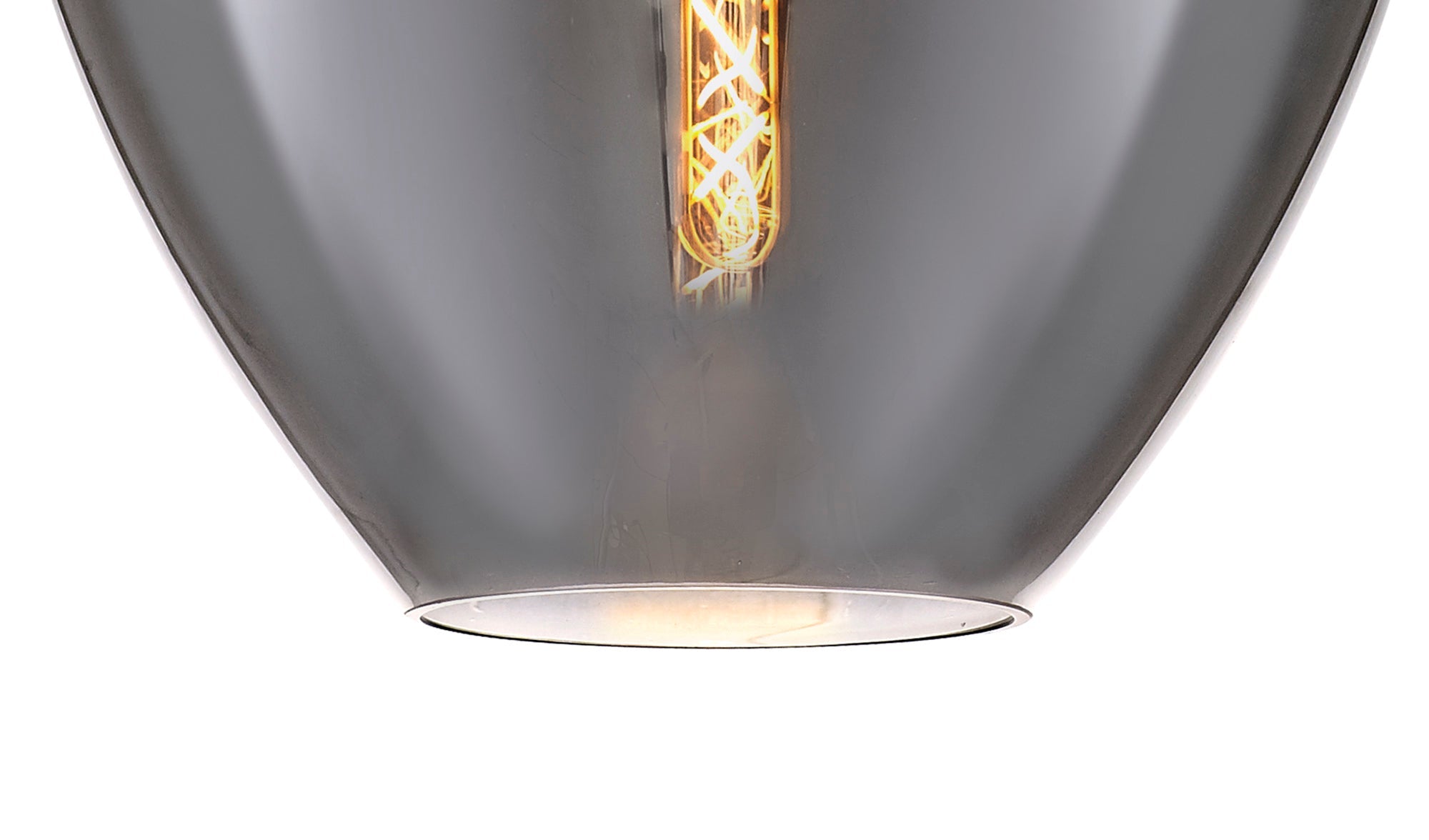 Luminosity Designs Ltd - Minimalist Pendant with Braided Cable, 38cm Round, 1 x E27 - Luminosity Designs Ltd