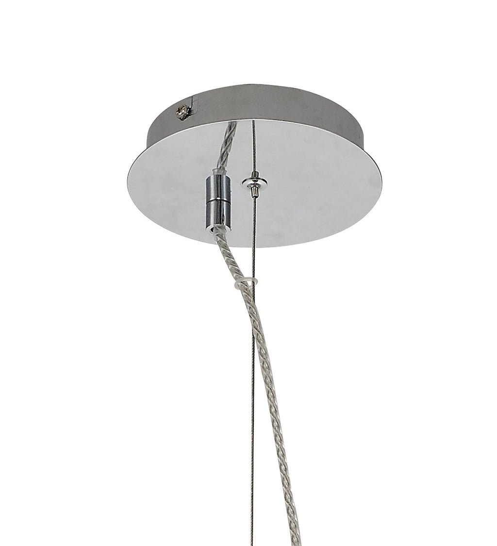 Luminosity Designs Ltd - Minimalist Pendant with Braided Cable, 38cm Round, 1 x E27 - Luminosity Designs Ltd