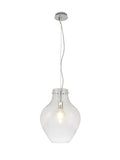 Luminosity Designs Ltd - Minimalist Pendant with Braided Cable, 38cm Round, 1 x E27 - Luminosity Designs Ltd
