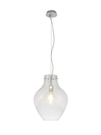 Luminosity Designs Ltd - Minimalist Pendant with Braided Cable, 38cm Round, 1 x E27 - Luminosity Designs Ltd