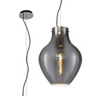 Luminosity Designs Ltd - Minimalist Pendant with Braided Cable, 38cm Round, 1 x E27 - Luminosity Designs Ltd