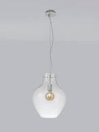 Luminosity Designs Ltd - Minimalist Pendant with Braided Cable, 38cm Round, 1 x E27 - Luminosity Designs Ltd