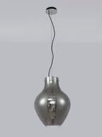 Luminosity Designs Ltd - Minimalist Pendant with Braided Cable, 38cm Round, 1 x E27 - Luminosity Designs Ltd