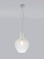 Luminosity Designs Ltd - Minimalist Pendant with Braided Cable, 38cm Round, 1 x E27 - Luminosity Designs Ltd