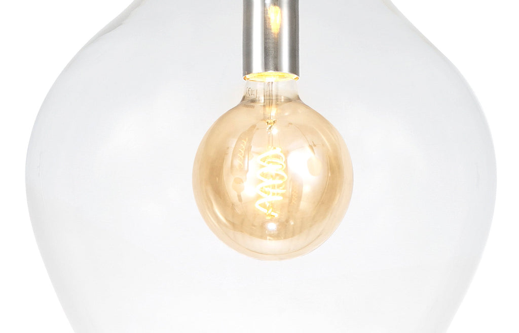 Luminosity Designs Ltd - Minimalist Pendant with Braided Cable, 38cm Round, 1 x E27 - Luminosity Designs Ltd
