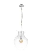 Luminosity Designs Ltd - Minimalist Pendant with Braided Cable, 38cm Round, 1 x E27 - Luminosity Designs Ltd