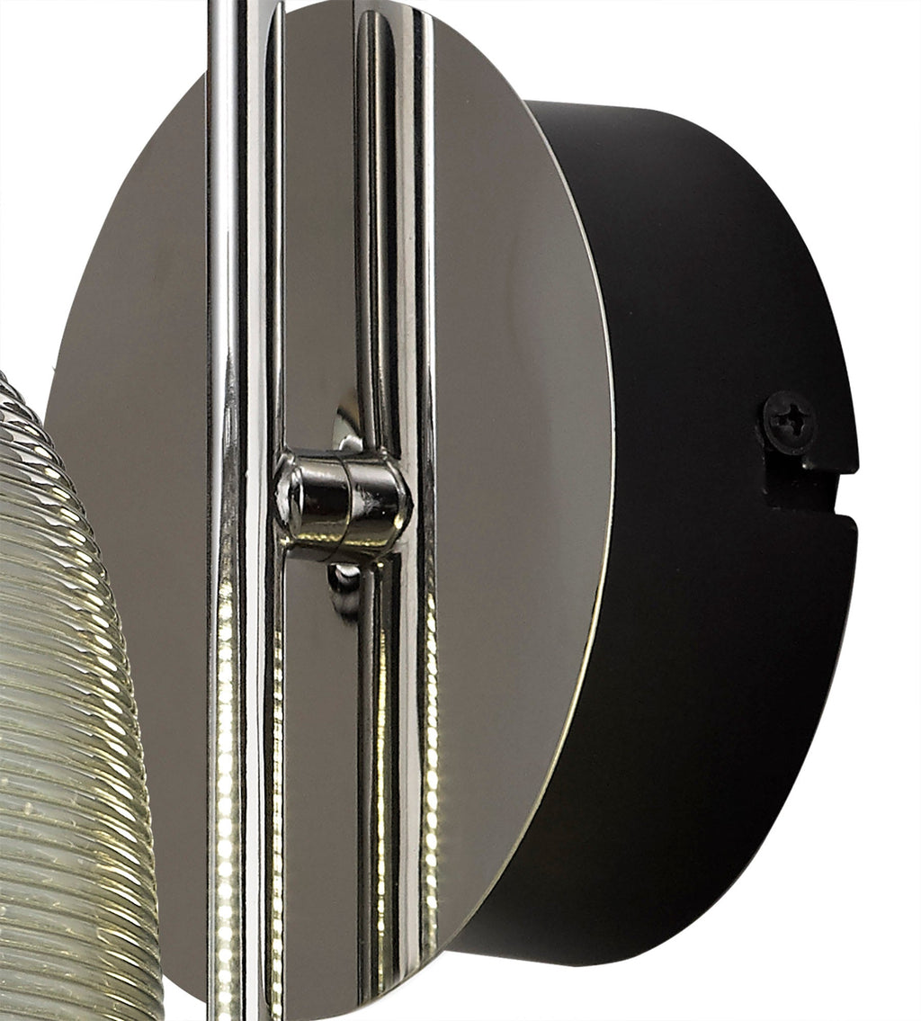 Luminosity Designs - Miranda Switched Wall Lamp, 1 x 6W LED, 4000K, 540lm - Luminosity Designs Ltd