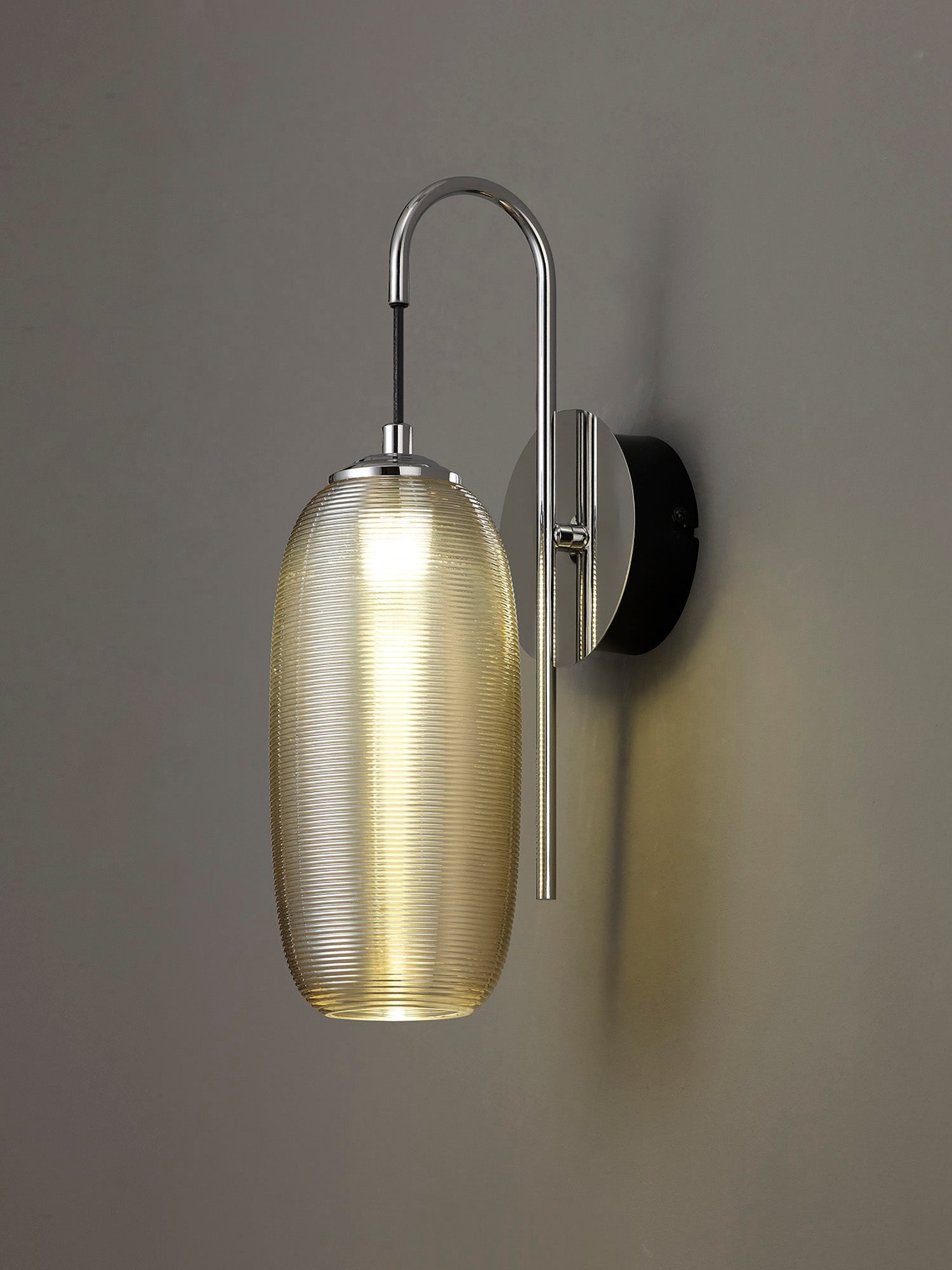 Luminosity Designs - Miranda Switched Wall Lamp, 1 x 6W LED, 4000K, 540lm - Luminosity Designs Ltd