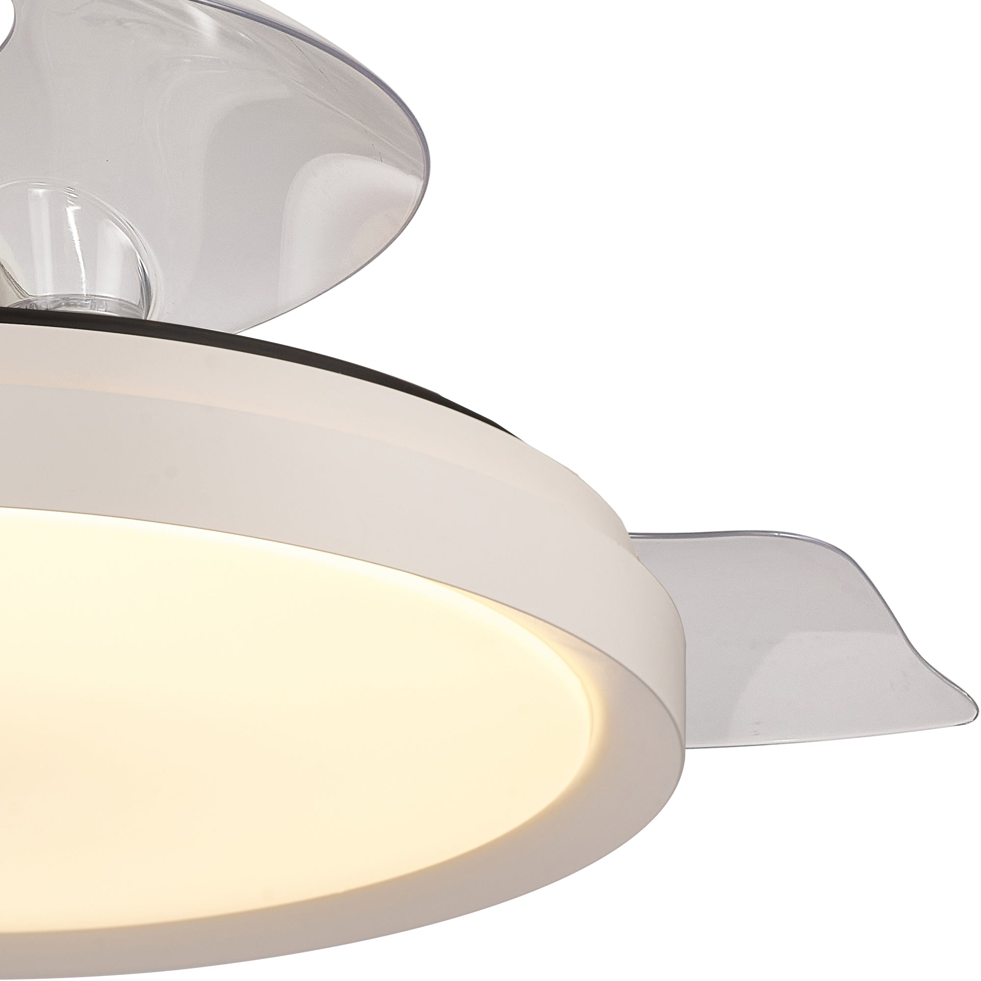 Mantra - Mistral 50W LED Dimmable Ceiling Light With Built - In 30W DC Fan, 2700 - 5000K Remote Control, 3200lm - Luminosity Designs Ltd