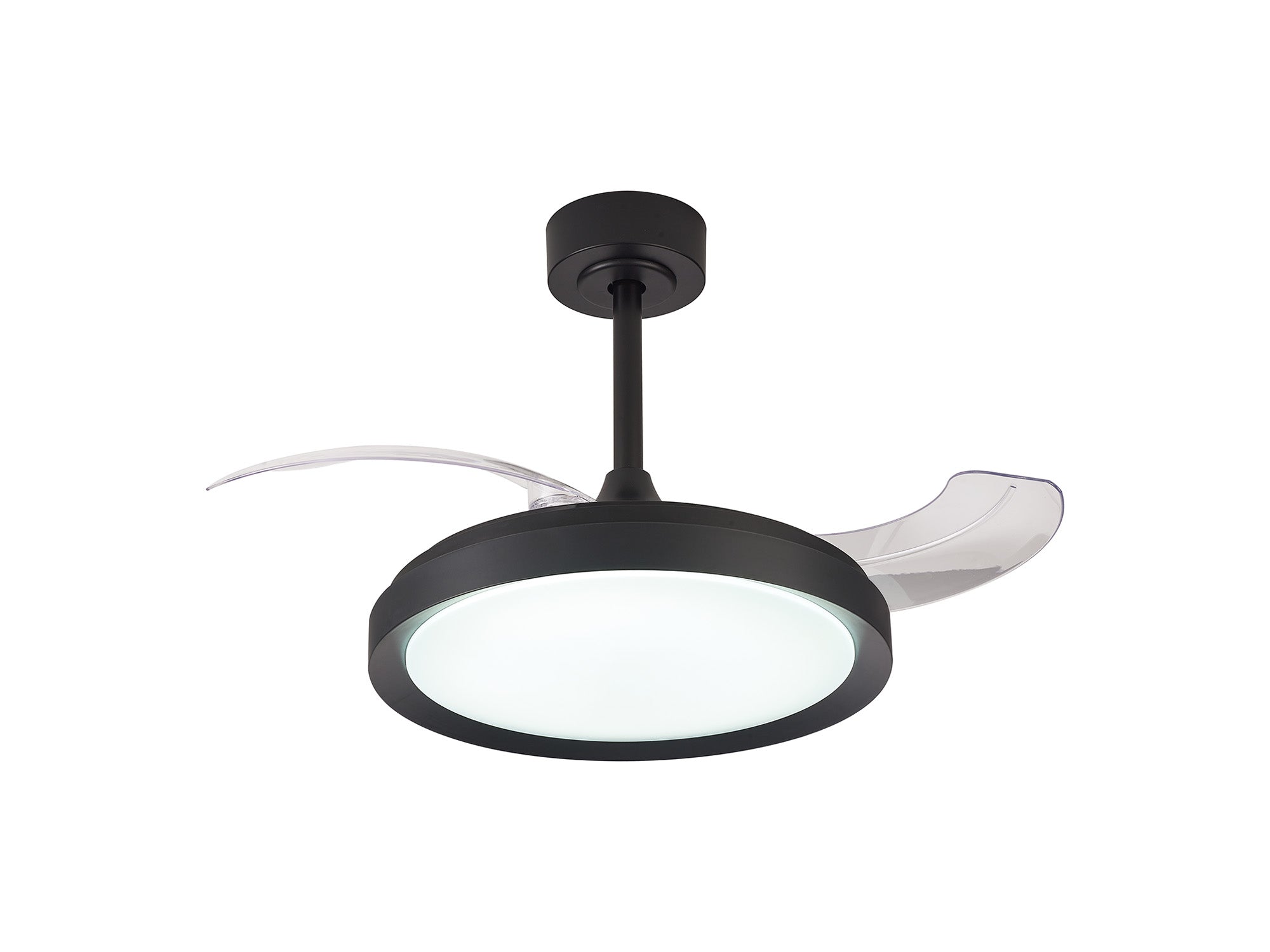 Mantra - Mistral Mini 40W LED Dimmable Ceiling Light With Built - In 28W DC Fan, 2700 - 5000K Remote Control, 2500lm - Luminosity Designs Ltd