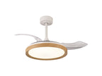 Mantra - Mistral Mini 40W LED Dimmable Ceiling Light With Built - In 28W DC Fan, 2700 - 5000K Remote Control, 2500lm - Luminosity Designs Ltd