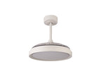 Mantra - Mistral Mini 40W LED Dimmable Ceiling Light With Built - In 28W DC Fan, 2700 - 5000K Remote Control, 2500lm - Luminosity Designs Ltd