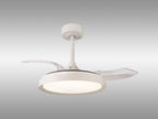 Mantra - Mistral Mini 40W LED Dimmable Ceiling Light With Built - In 28W DC Fan, 2700 - 5000K Remote Control, 2500lm - Luminosity Designs Ltd