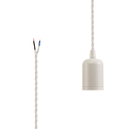 Luminosity Designs - Modern Pre Wired CLASS 2 Metal Pendant Lampholder With Shade Ring - Luminosity Designs Ltd