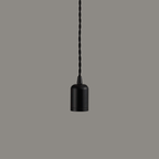 Luminosity Designs - Modern Pre Wired CLASS 2 Metal Pendant Lampholder With Shade Ring - Luminosity Designs Ltd