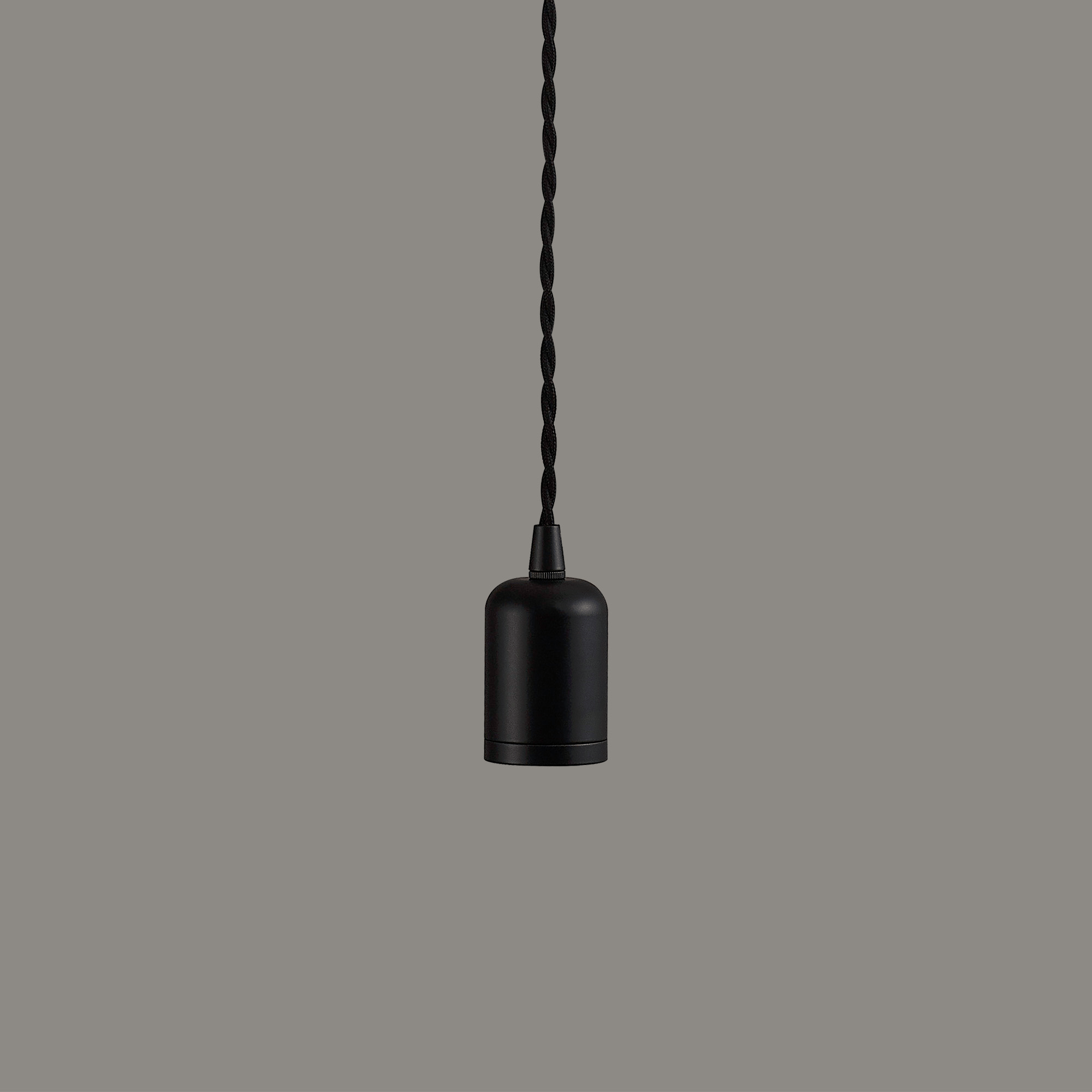 Luminosity Designs - Modern Pre Wired CLASS 2 Metal Pendant Lampholder With Shade Ring - Luminosity Designs Ltd