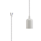 Luminosity Designs - Modern Pre Wired CLASS 2 Metal Pendant Lampholder With Shade Ring - Luminosity Designs Ltd