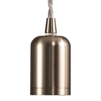 Luminosity Designs - Modern Pre Wired CLASS 2 Metal Pendant Lampholder With Shade Ring - Luminosity Designs Ltd