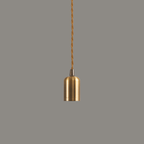Luminosity Designs - Modern Pre Wired CLASS 2 Metal Pendant Lampholder With Shade Ring - Luminosity Designs Ltd