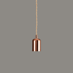 Luminosity Designs - Modern Pre Wired CLASS 2 Metal Pendant Lampholder With Shade Ring - Luminosity Designs Ltd